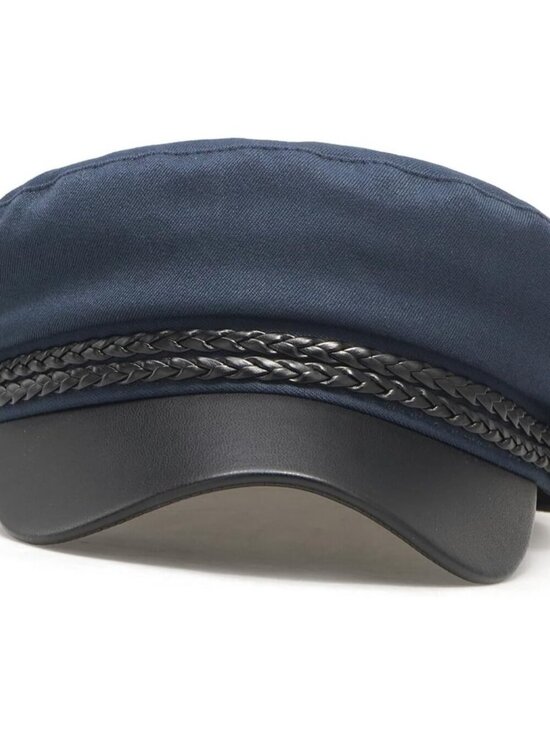 Women\'s Newsboy Cap Fiddler Caps Classic Beret Hat Fisherman Flat Hats Navy Blue